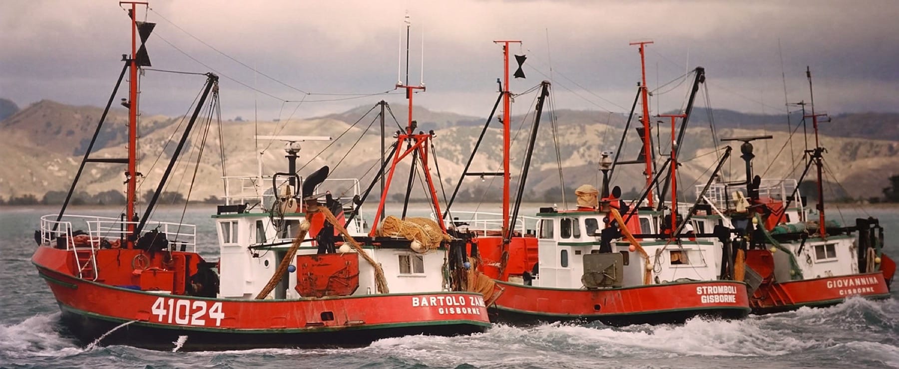 Three fishing boats